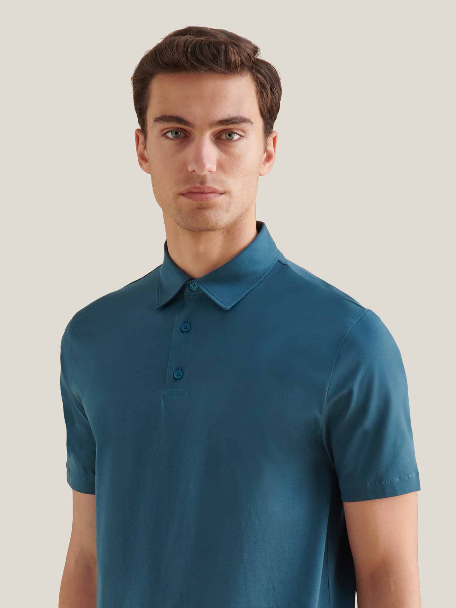 Peckham Rye Mercerised Cotton Stargazer Polo Shirt